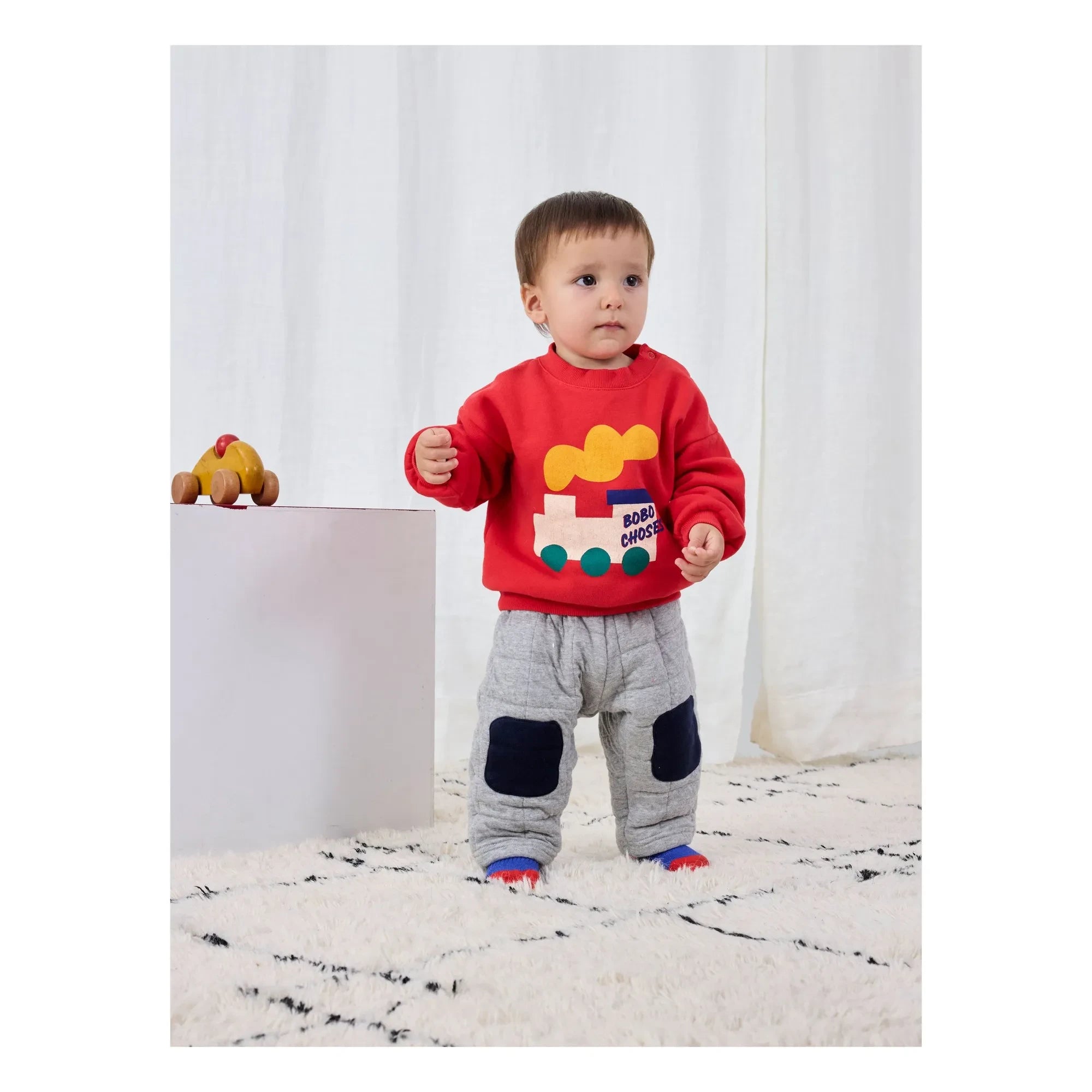 Bobo Choses - Sudadera Train Algodón orgánico | Rojo