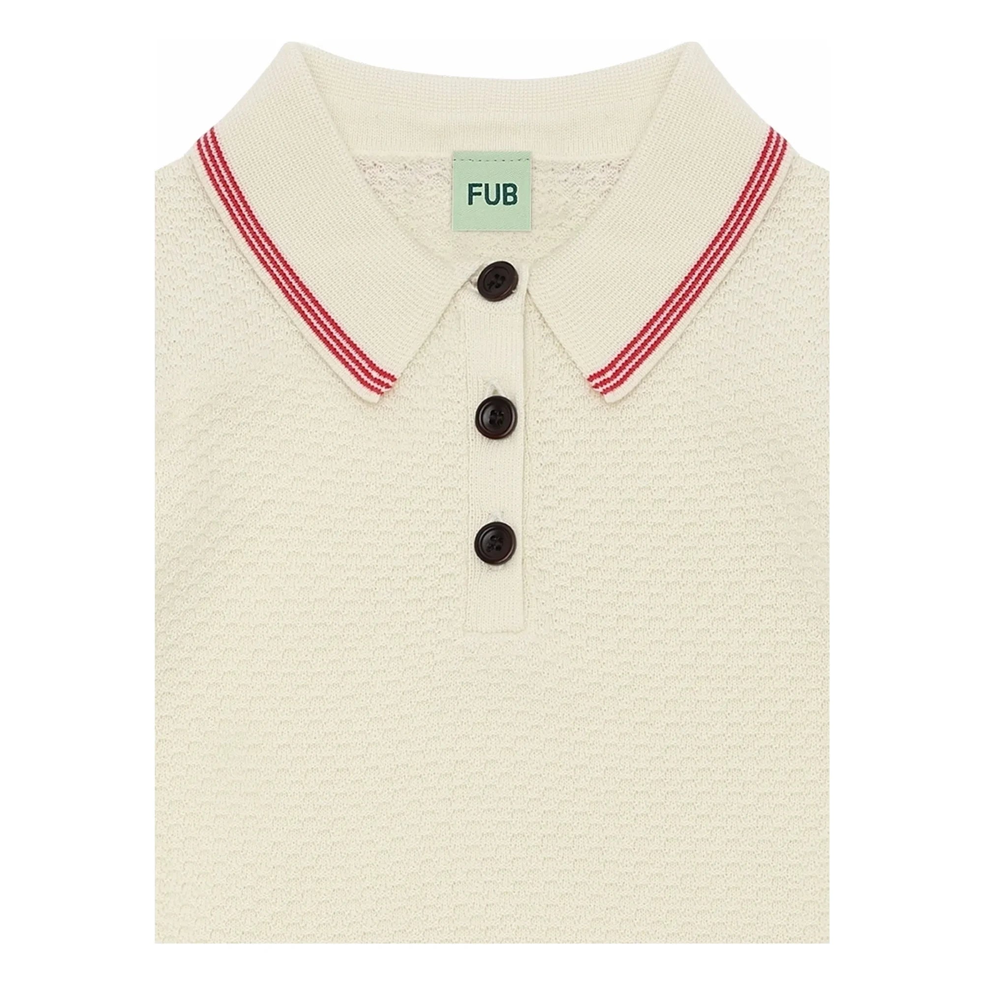 FUB - Polo piqué de punto fino de algodón orgánico | Crudo
