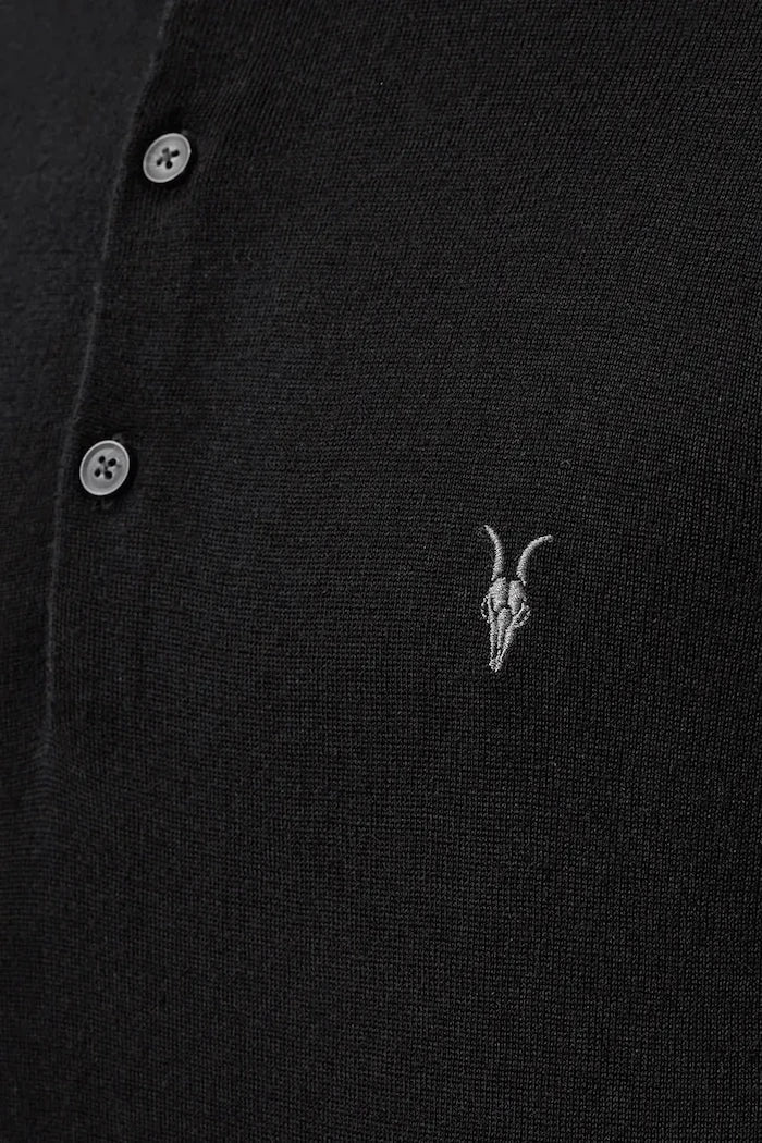 AllSaints Camiseta polo de lana para hombre MODE