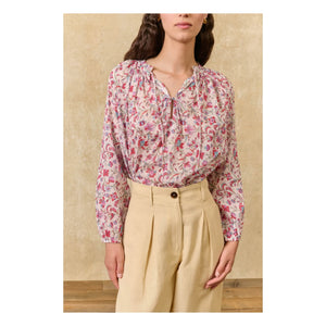 Louise Misha - Blusa Nicoliana de Algodón Orgánico | Rosa