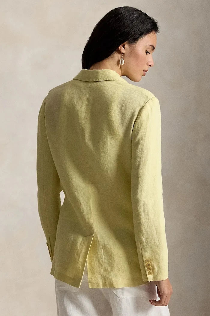 Chaqueta de lino de mujer Polo Ralph Lauren de un botón