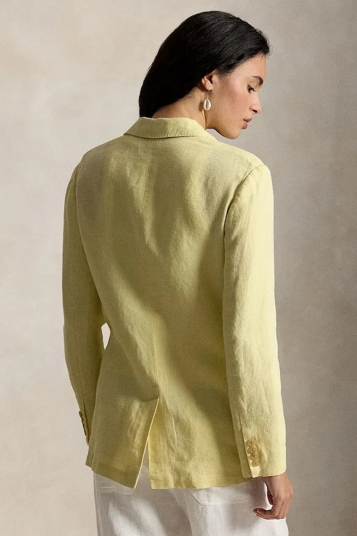 Chaqueta de lino de mujer Polo Ralph Lauren de un botón