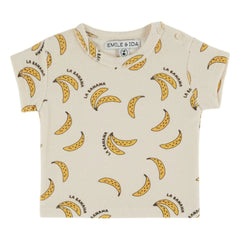 Emile et Ida - Camiseta Esponja Plátano Algodón Orgánico | Crema