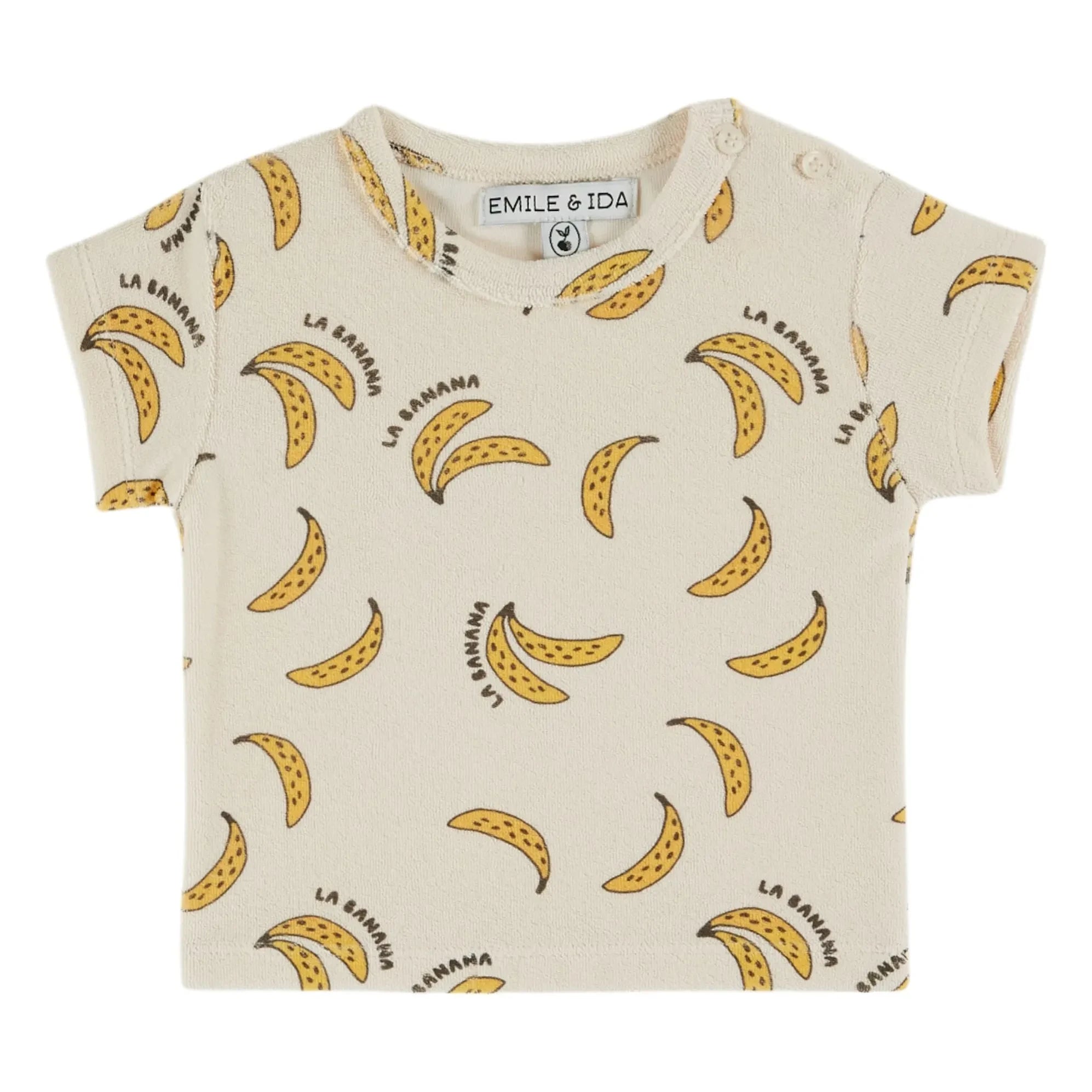 Emile et Ida - Camiseta Esponja Plátano Algodón Orgánico | Crema