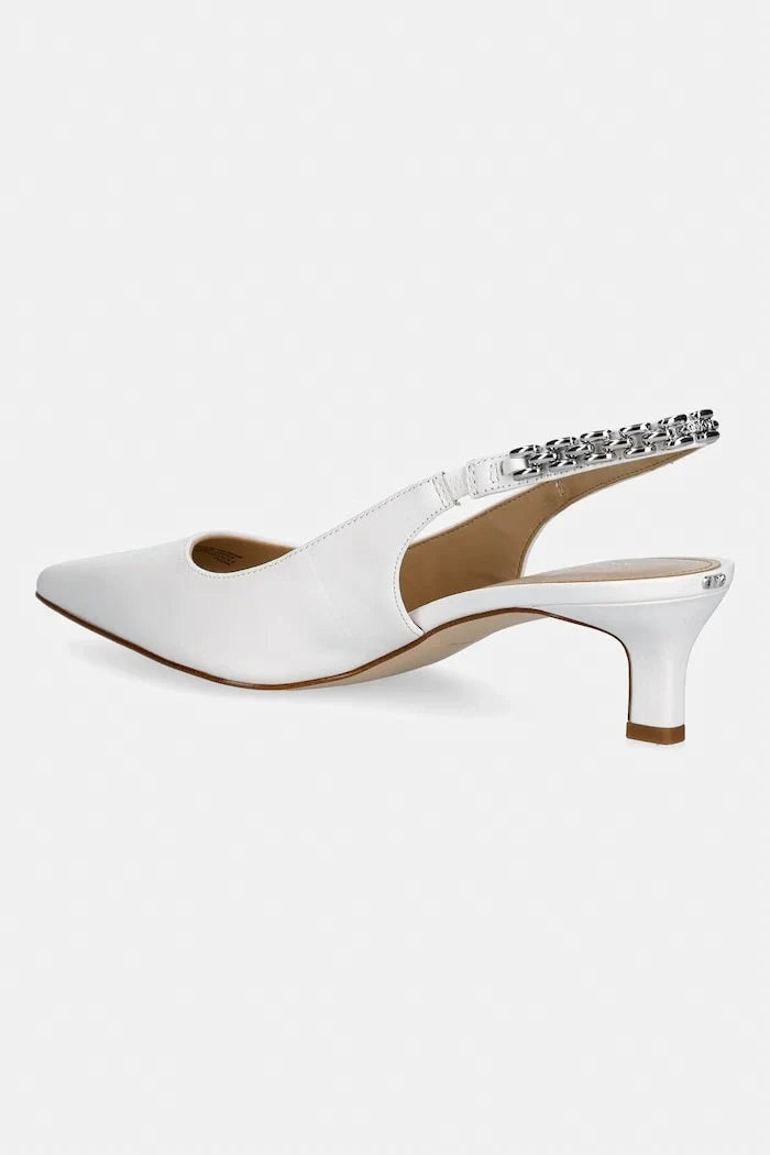 Zapatos de tacón Michael Michael Kors Marcia Kitten Sling de piel