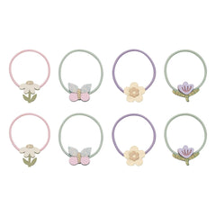 Mimi & Lula - Set de 8 horquillas de flores | Lila