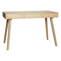 Hübsch - Escritorio de madera de roble FSC con 3 cajones