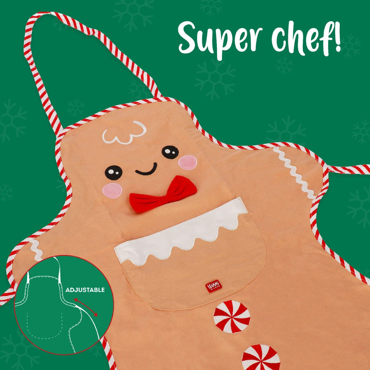 Legami - Delantal de Cocina de Jengibre Noel - Súper Chef