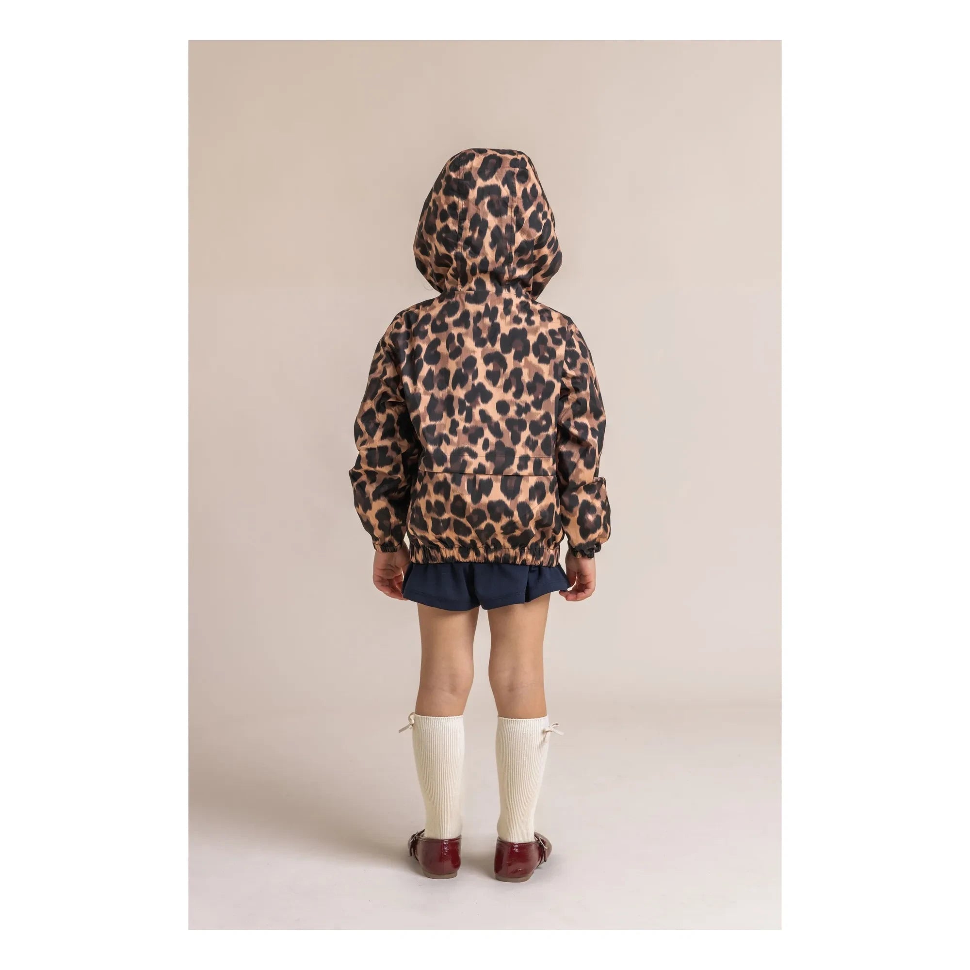 Flotte - Cortavientos impermeable Bastille Leopard de fibras recicladas | Marrón
