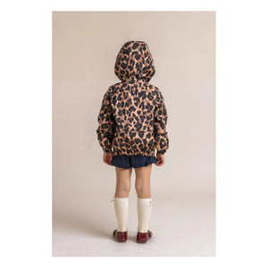 Flotte - Cortavientos impermeable Bastille Leopard de fibras recicladas | Marrón