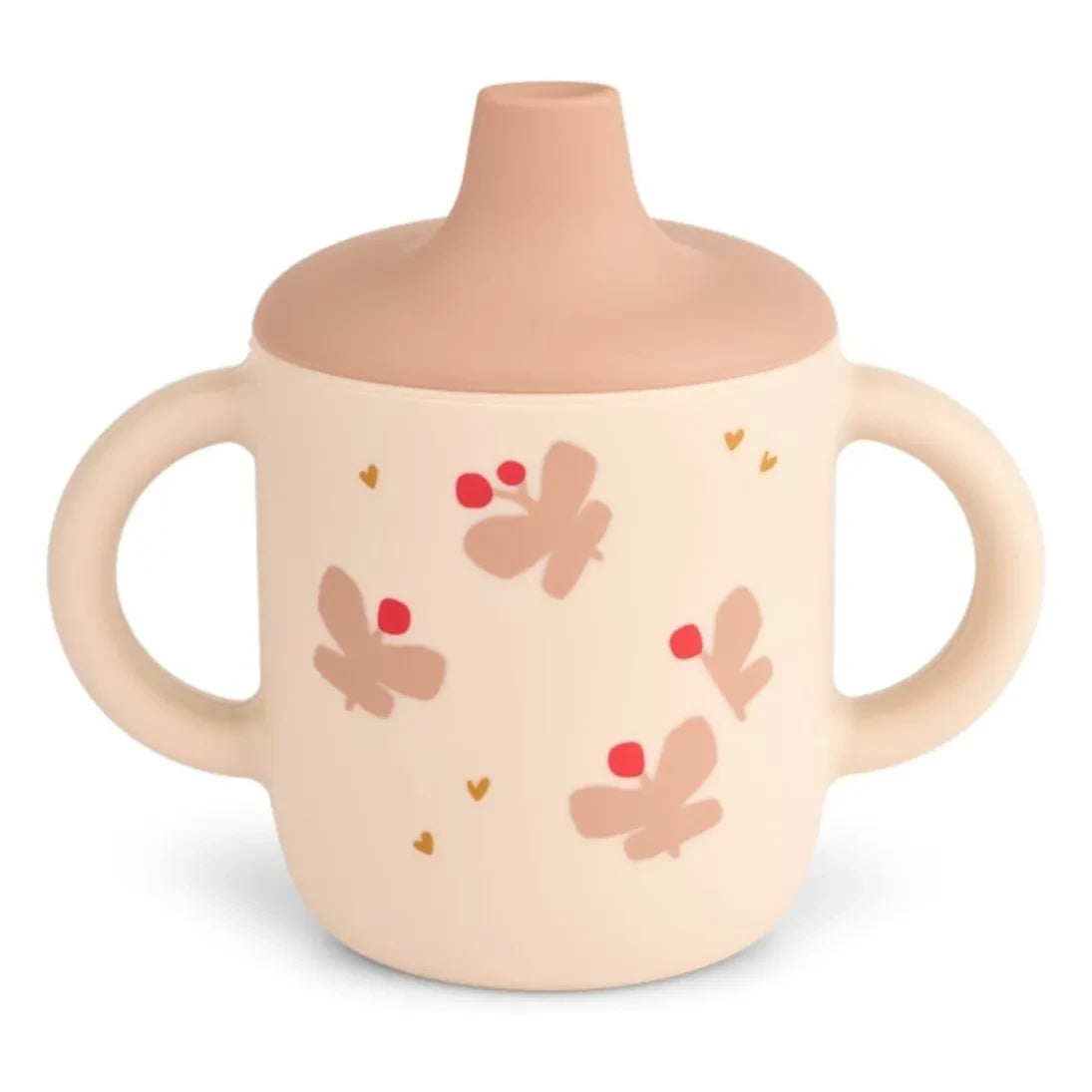 Liewood - Vaso de aprendizaje de silicona Neil | Mariposa/Flor de manzano