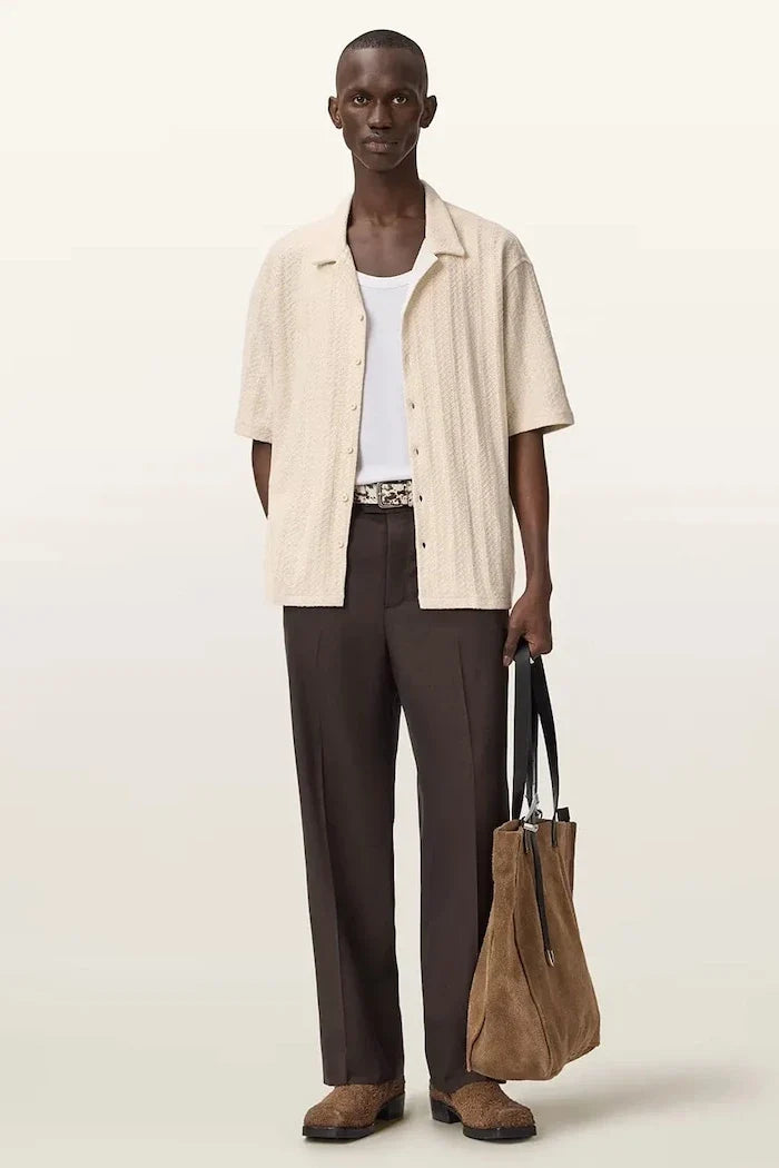 AllSaints TRACE Camisa de algodón