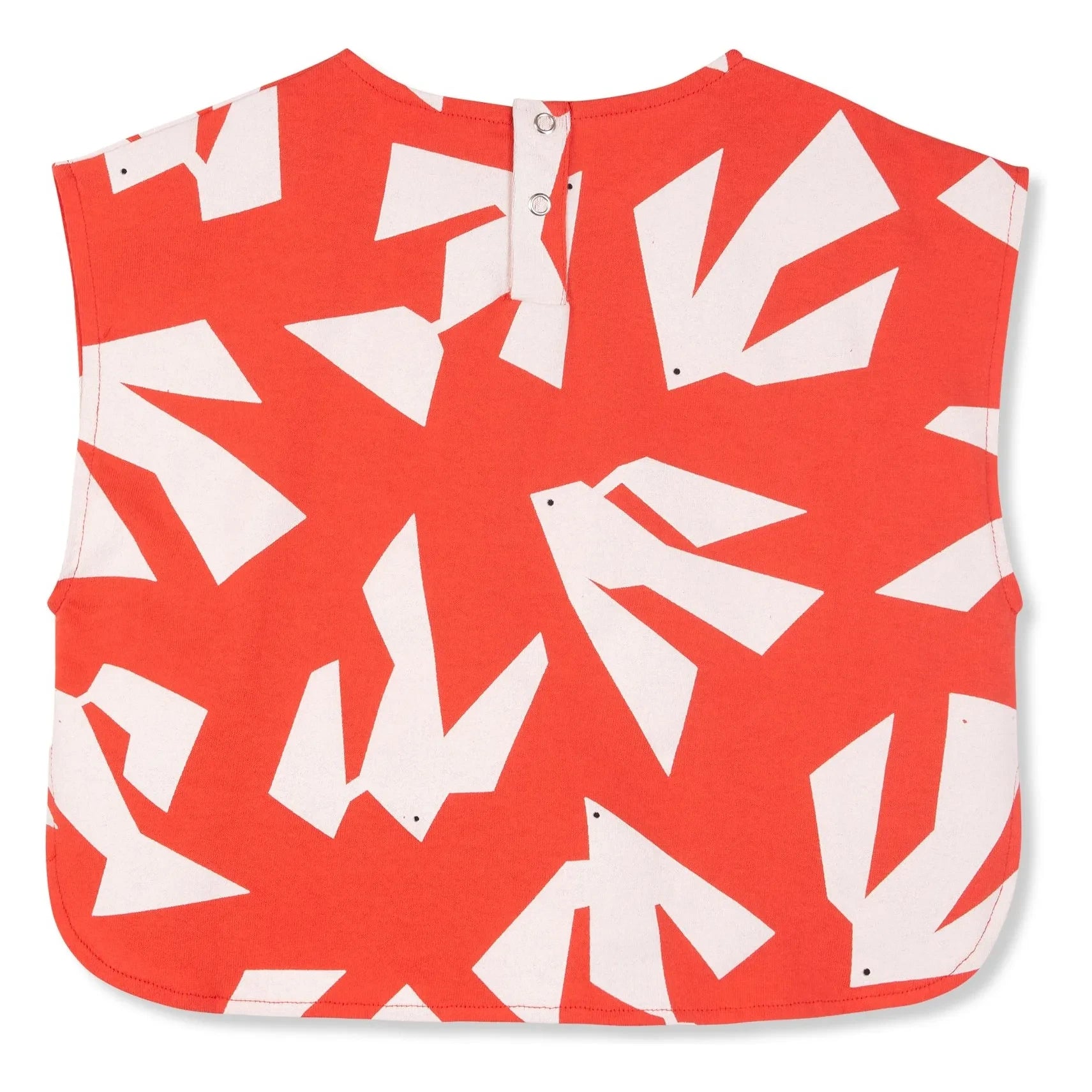 Wynken - Top de algodón orgánico con estampado de pájaros | Rojo