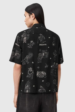 Camisa de lino AllSaints TERRA