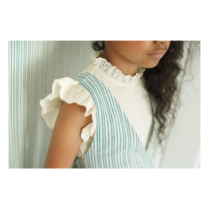 Soor Ploom - Camiseta de algodón orgánico con calados Pointelle | Rosa beige