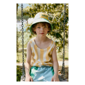 Tinycottons - Sombrero con bloques de color amarillo