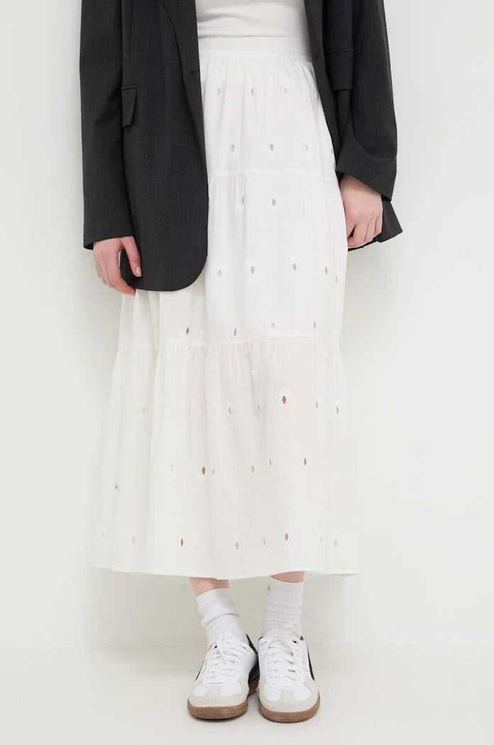 Falda de algodón Desigual VICENZA