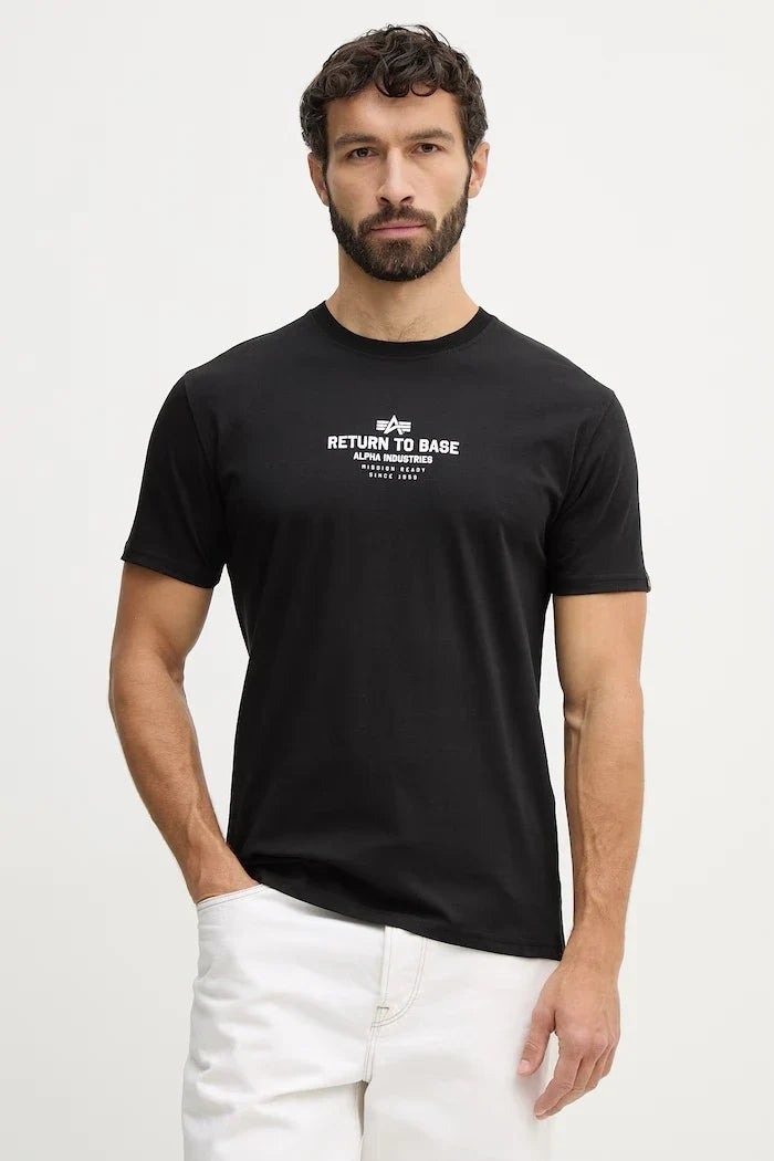 Camiseta de algodón Alpha Industries Return To Base