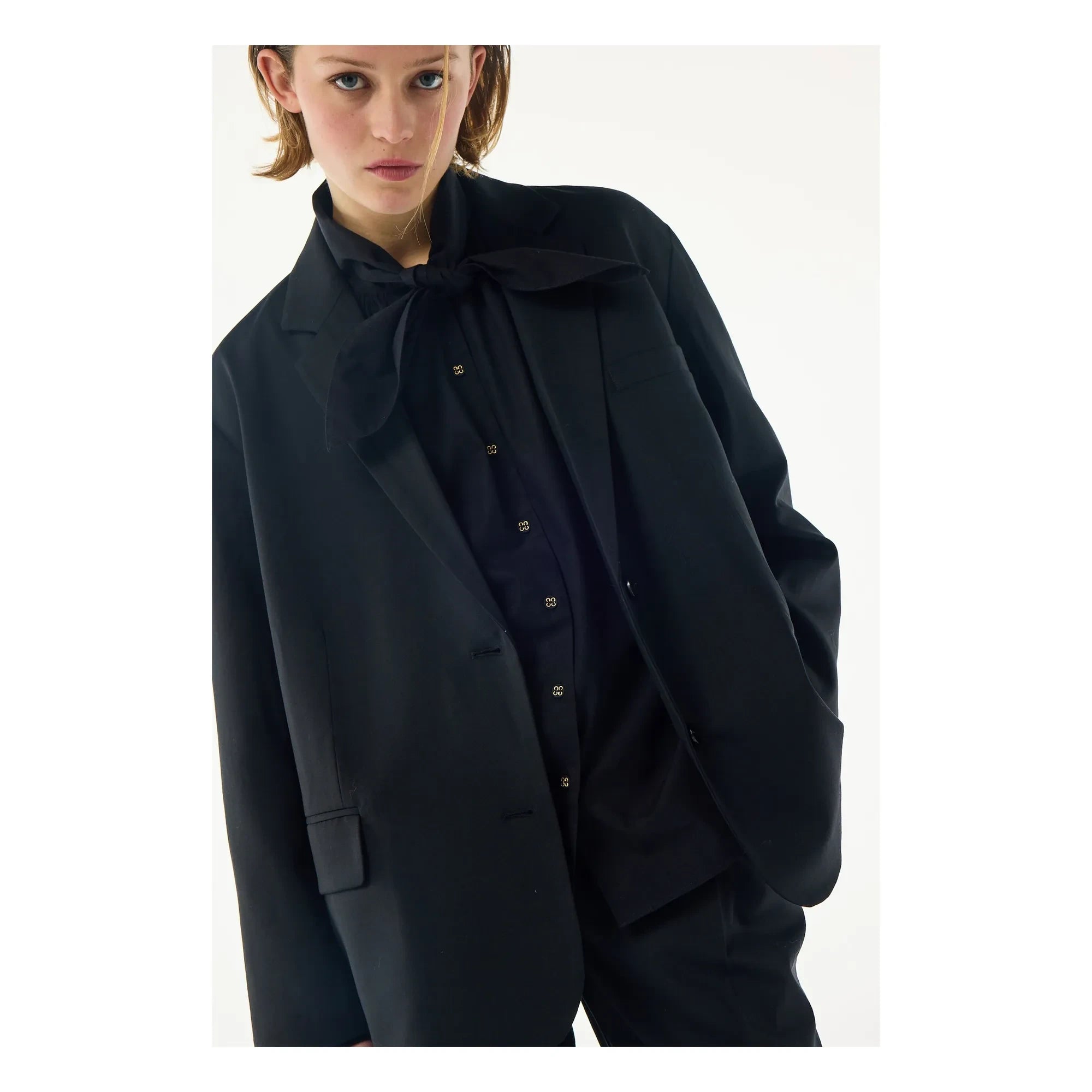 BELLEPIECE - Chaqueta de pura lana Tailoring London | Negra