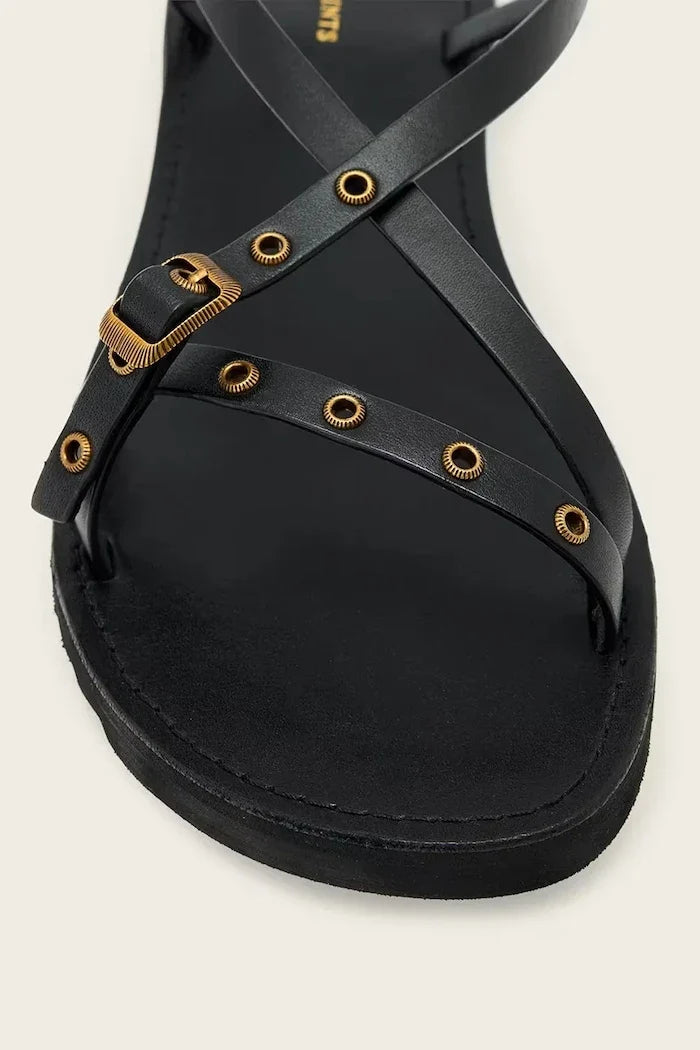 Sandalias de cuero Tyla Eyelet Sandal para mujer de AllSaints