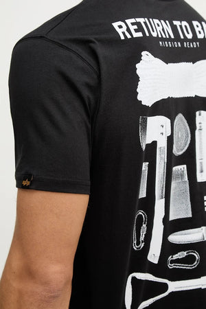 Camiseta de algodón Alpha Industries Return To Base