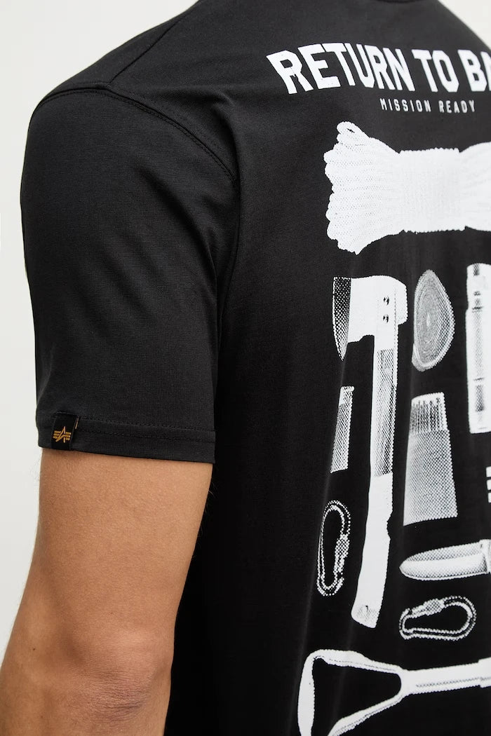 Camiseta de algodón Alpha Industries Return To Base