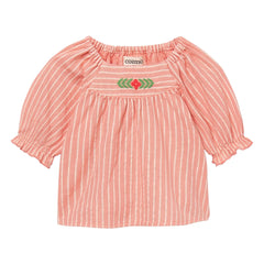 Cozmo - Blusa de rayas amapola | Rosa