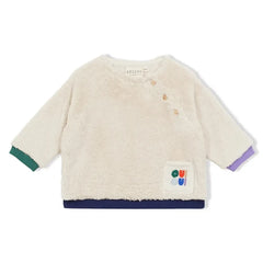 Arsène et Les Pipelettes - Organik Pamuk Sherpa Tarzı Sweatshirt | Bej