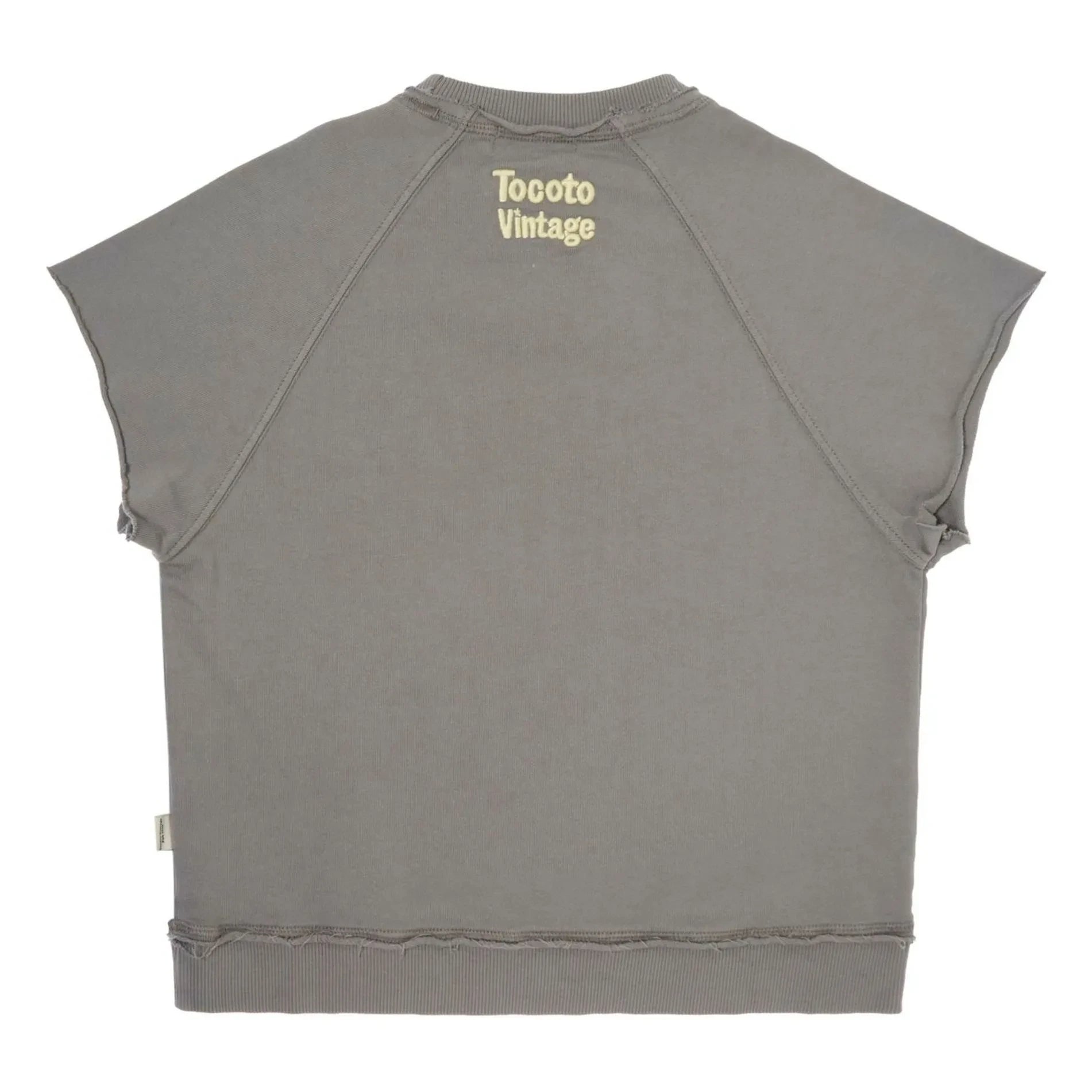 Tocoto Vintage - Sudadera de manga corta | Gris oscuro