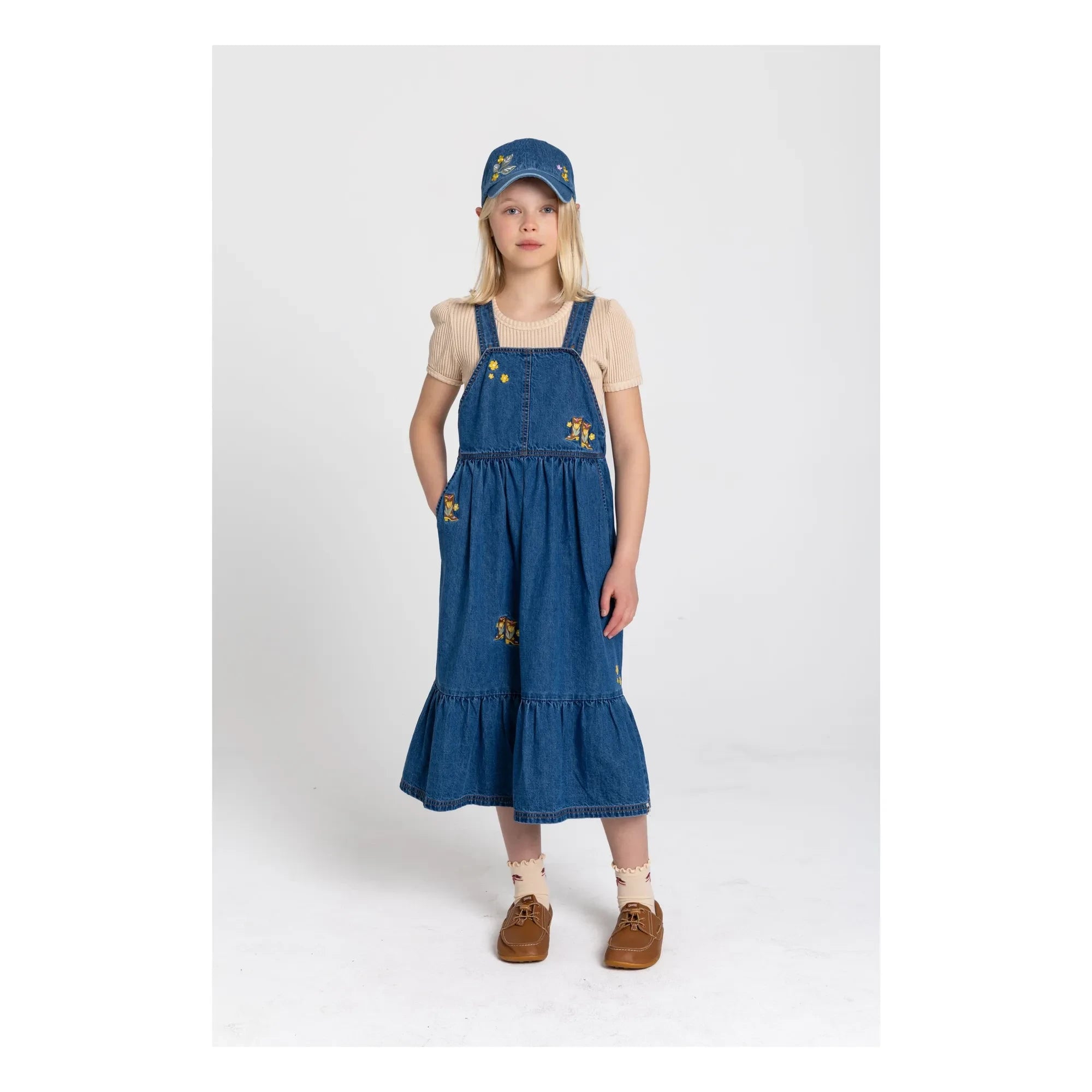 Hundred Pieces - Vestido Peto con Botas | Azul