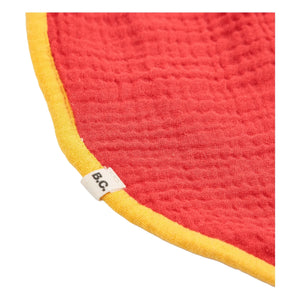Bobo Choses - Set de 2 baberos de muselina de algodón orgánico con caballitos | Rojo
