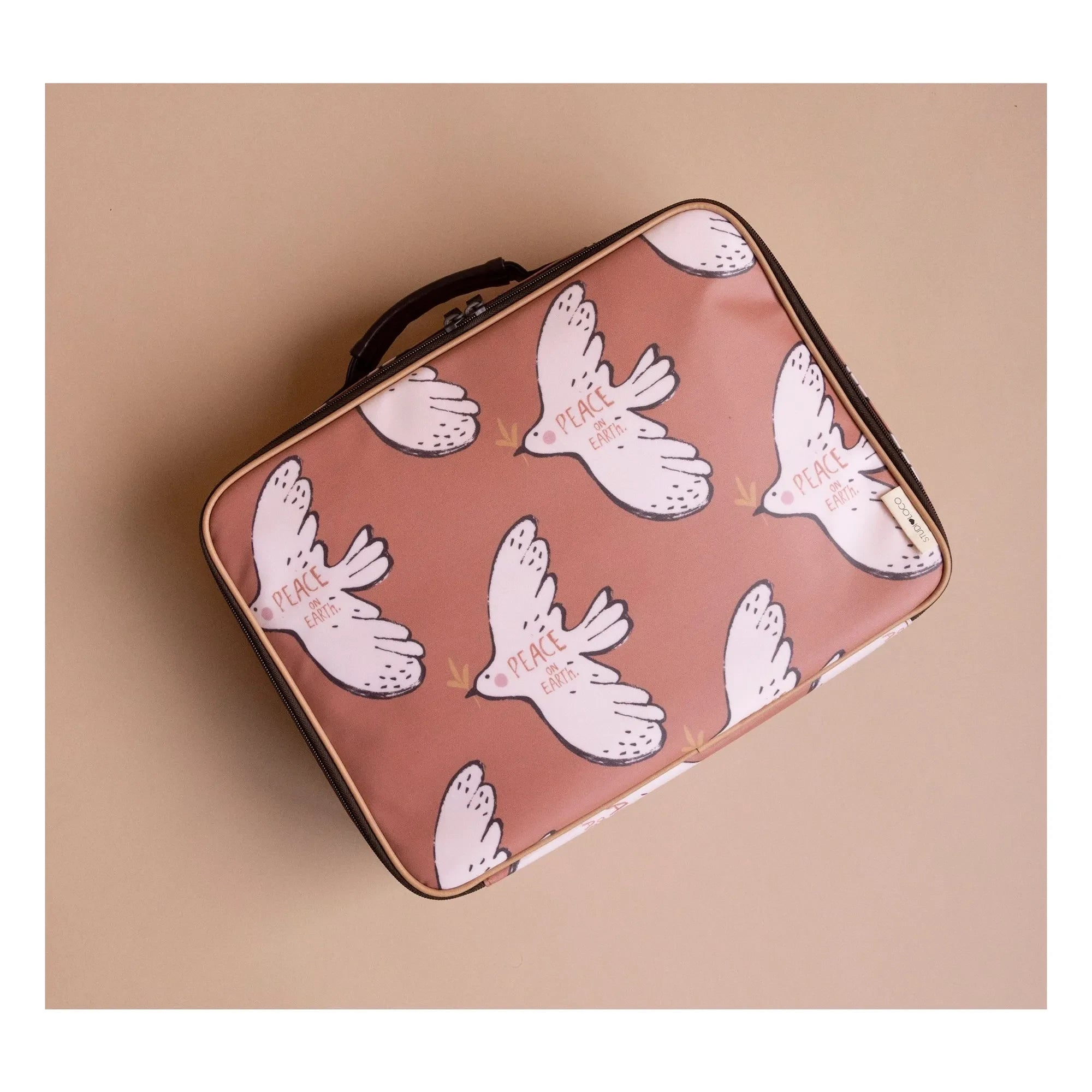 Studio Loco - Maleta de pájaros | Rosa empolvado