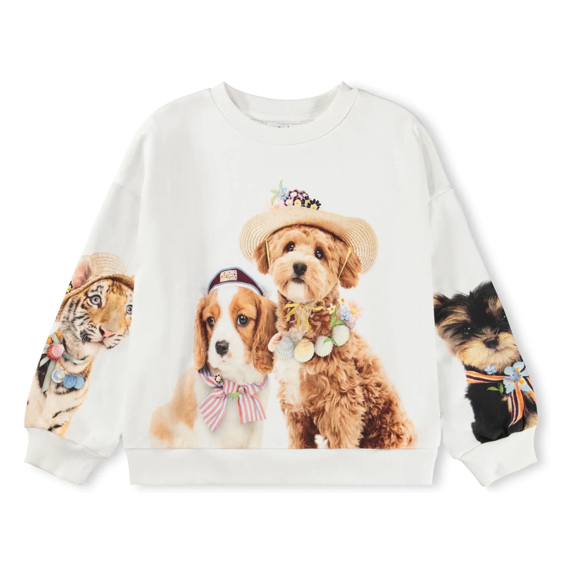 Molo - Sudadera Maxi Dog de algodón orgánico | Blanca
