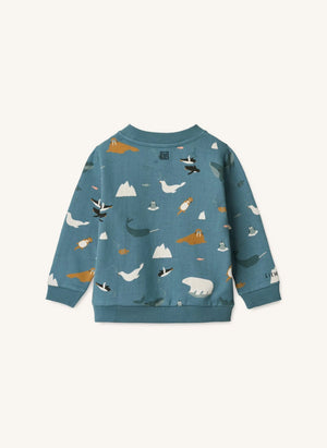 Liewood - Thora Sea organik pamuk sweatshirt | Mavi