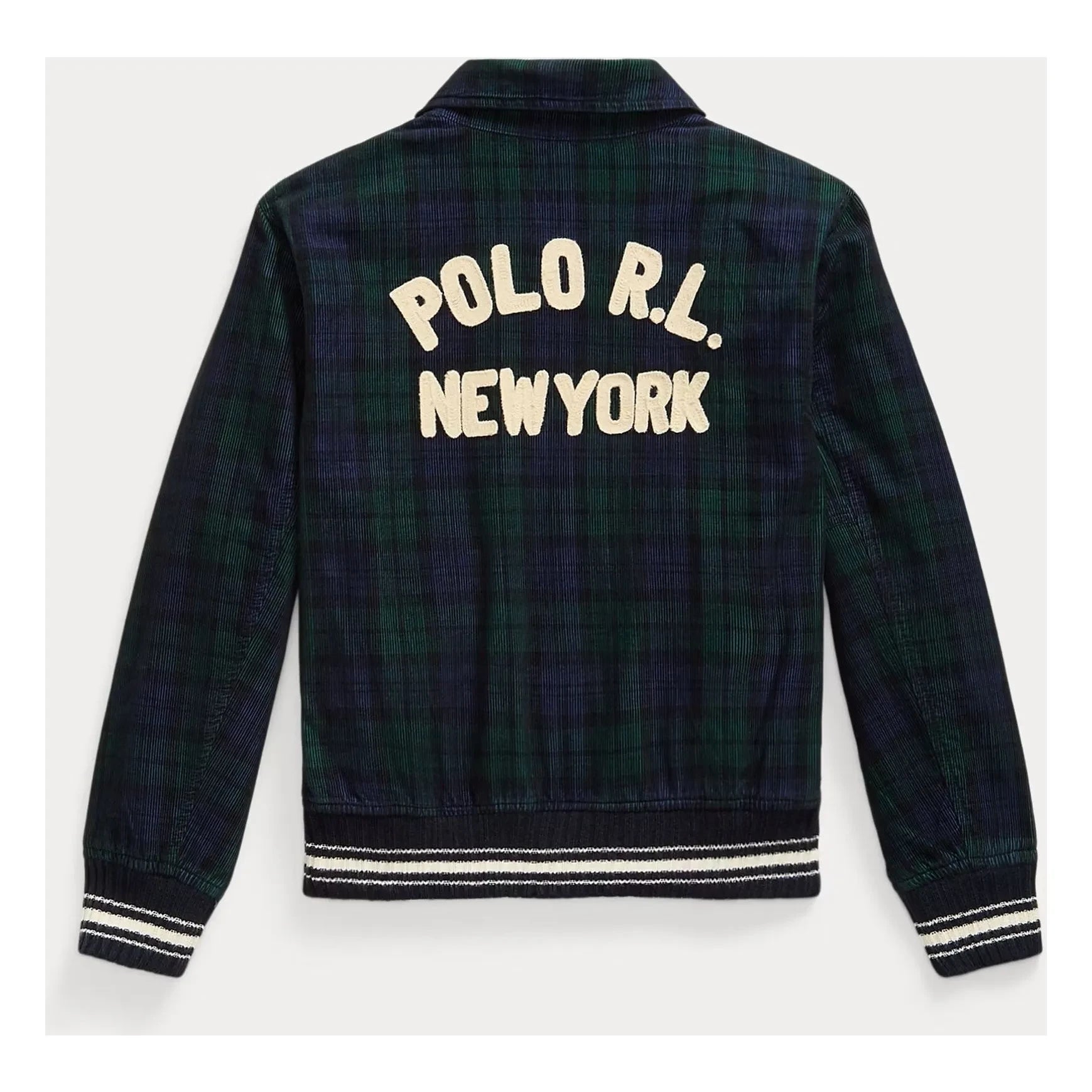 Ralph Lauren - Cazadora bomber a cuadros | Azul marino