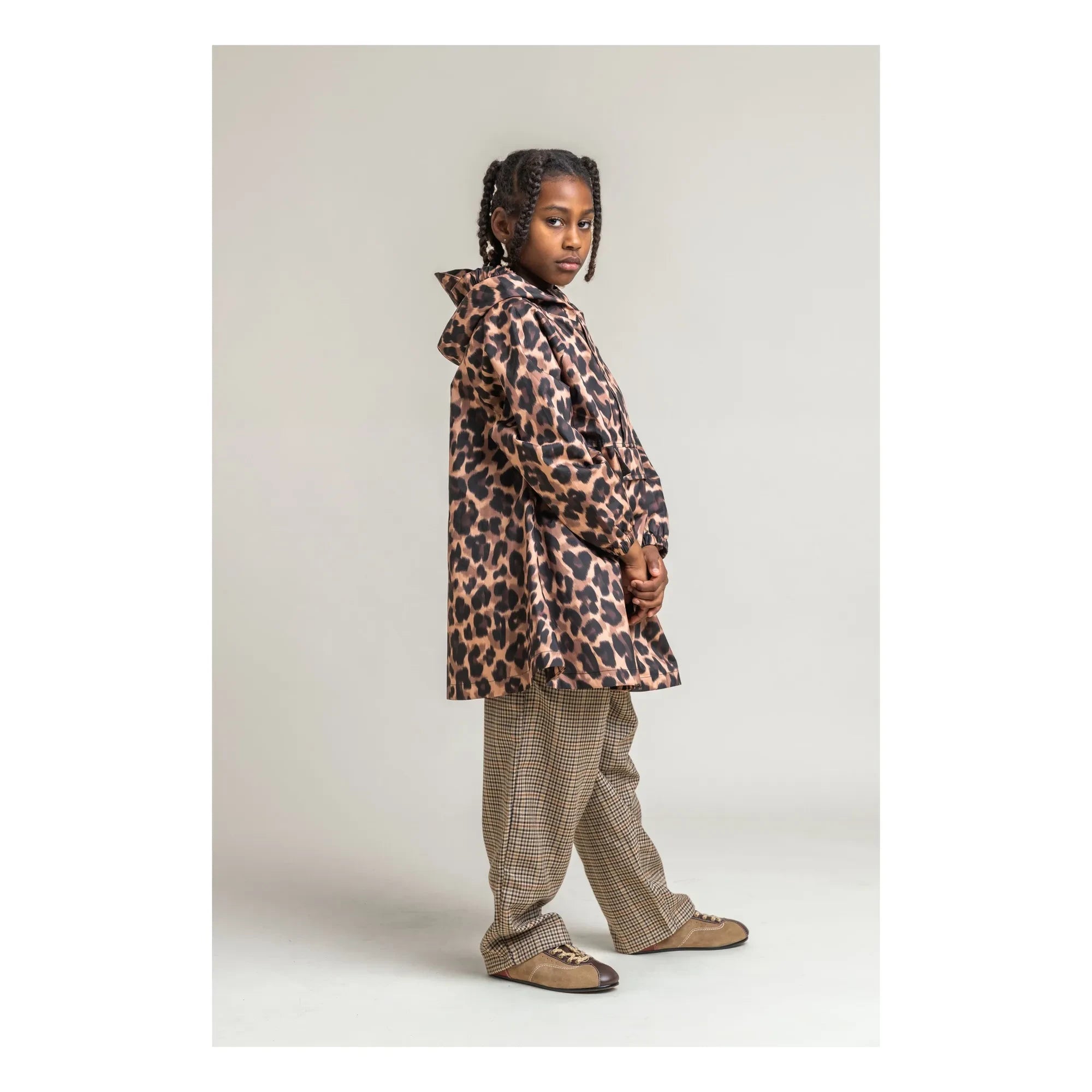 Flotte - Gabrielito Leopar Capa Impermeable Fibras Recicladas | Marrón