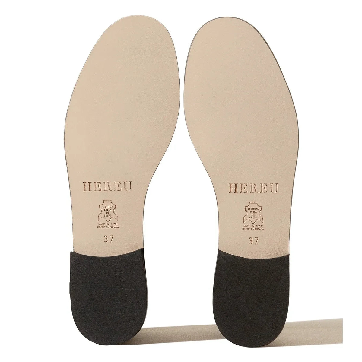 Hereu - Julio Foulard Mocasines de Cuero | Beige