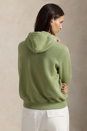 Sudadera con capucha y cremallera de algodón para mujer Polo Ralph Lauren