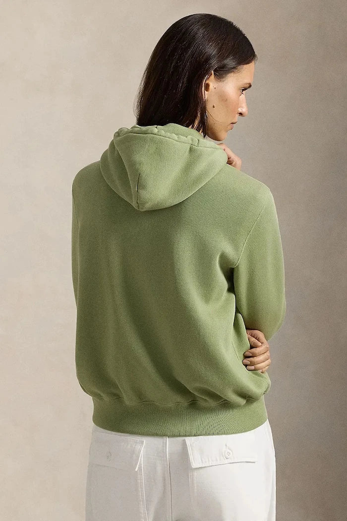 Sudadera con capucha y cremallera de algodón para mujer Polo Ralph Lauren