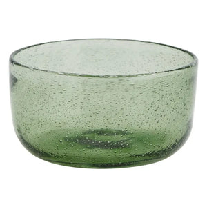 Madam Stoltz - Cuenco de cristal de colores | Verde