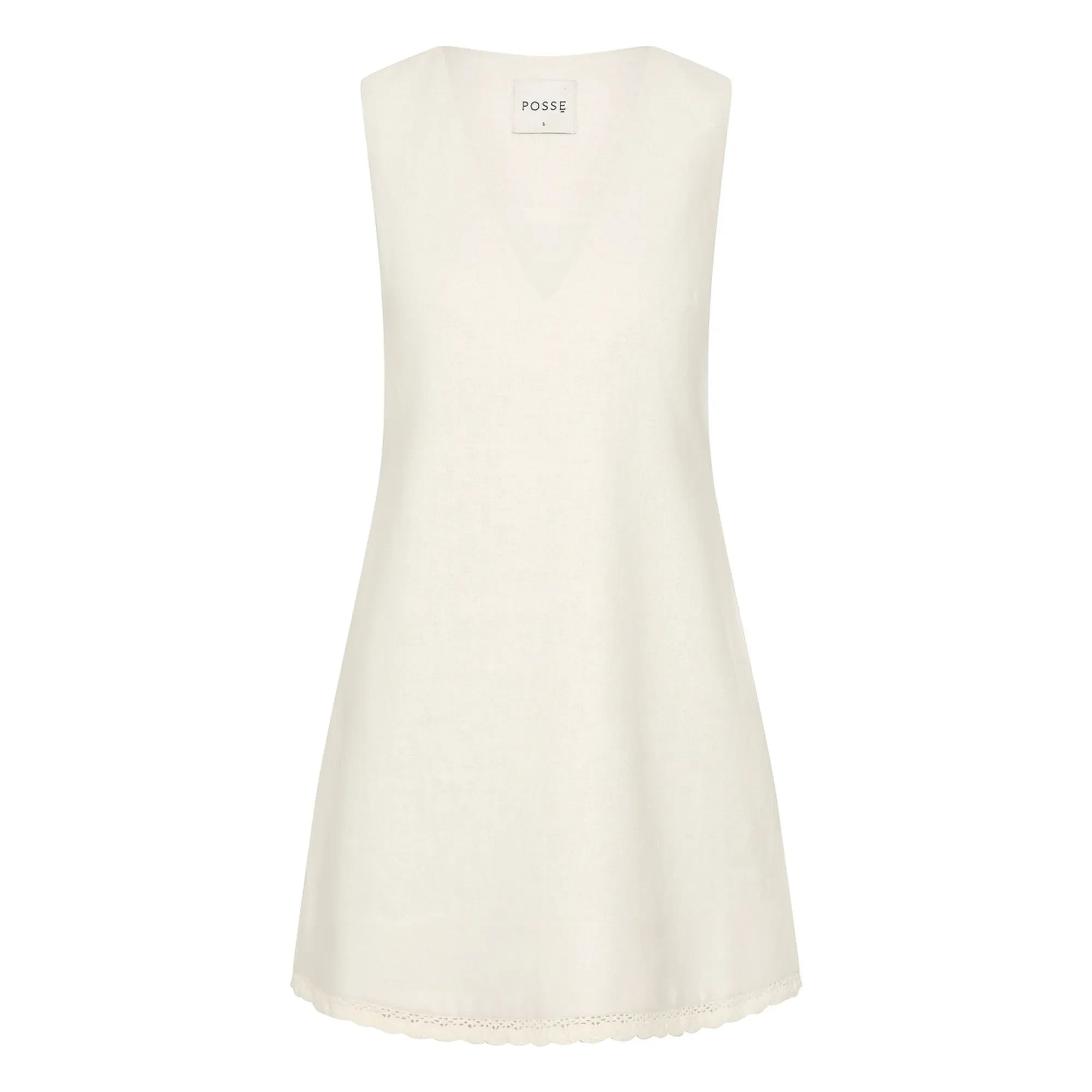 Posse - Vestido de lino Effi | Crema