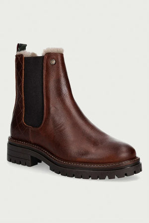 Botines Chelsea planos de cuero Barbour Evie para mujer