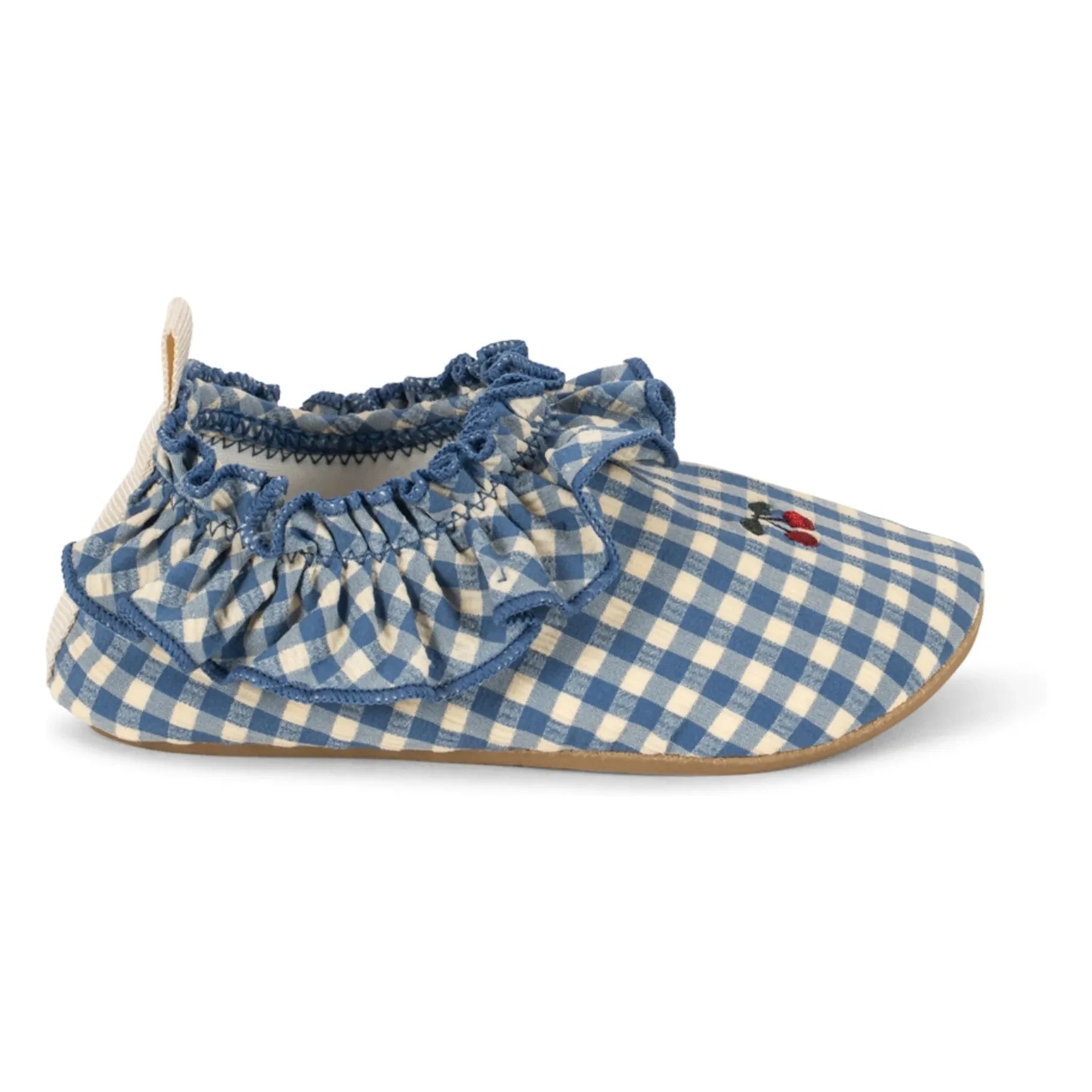 Konges Sløjd - Zapatos de agua de fibra reciclada Fresia Carreaux Cerises | Azul