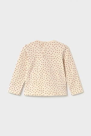 Blusa de manga larga de algodón y elastano Mayoral para niños