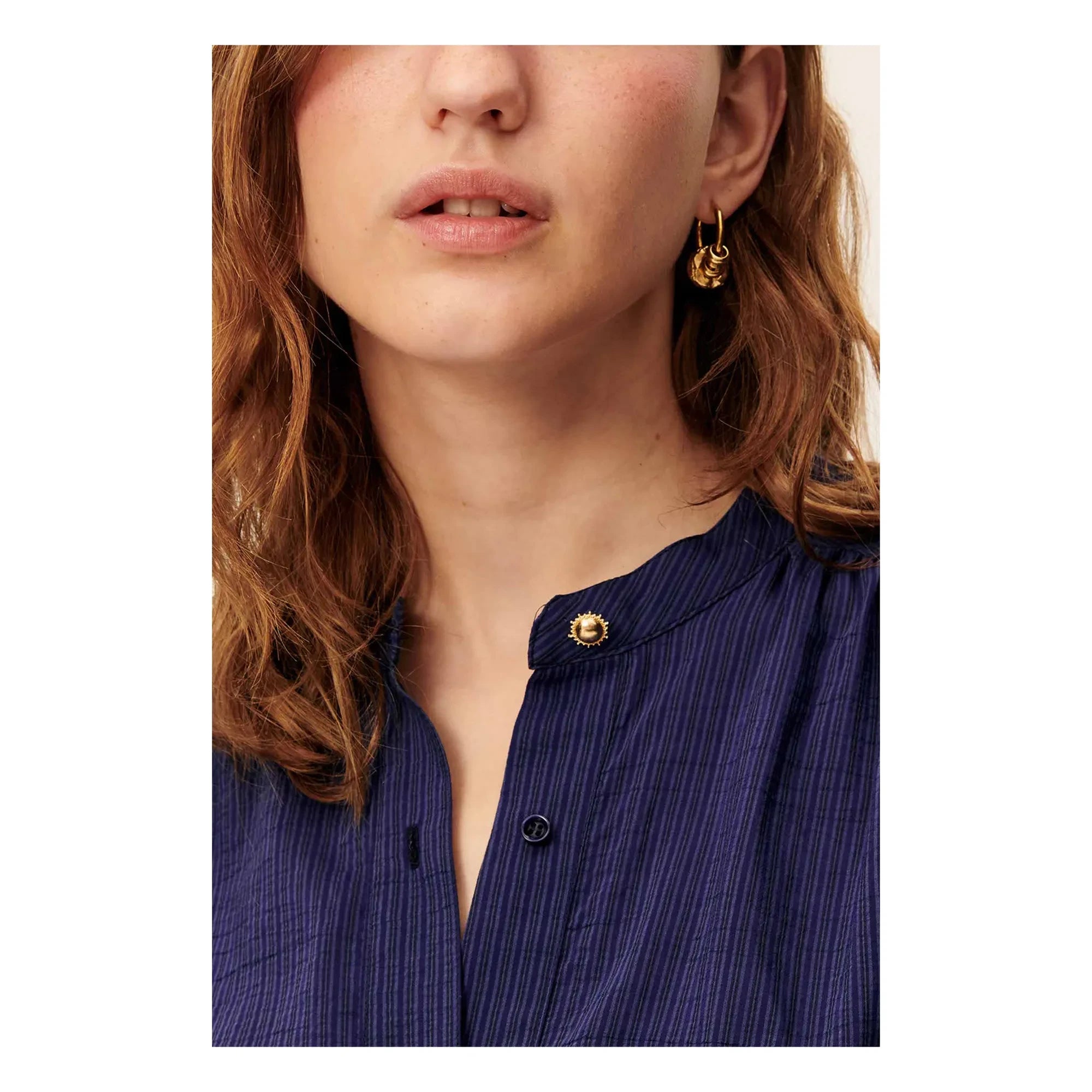 Sessùn - Blusa Camille | Azul marino