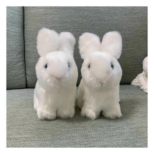 La Pelucherie - Peluche de conejo Léon 15 cm | Blanco