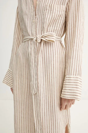 Marc O'Polo vestido camisero de lino