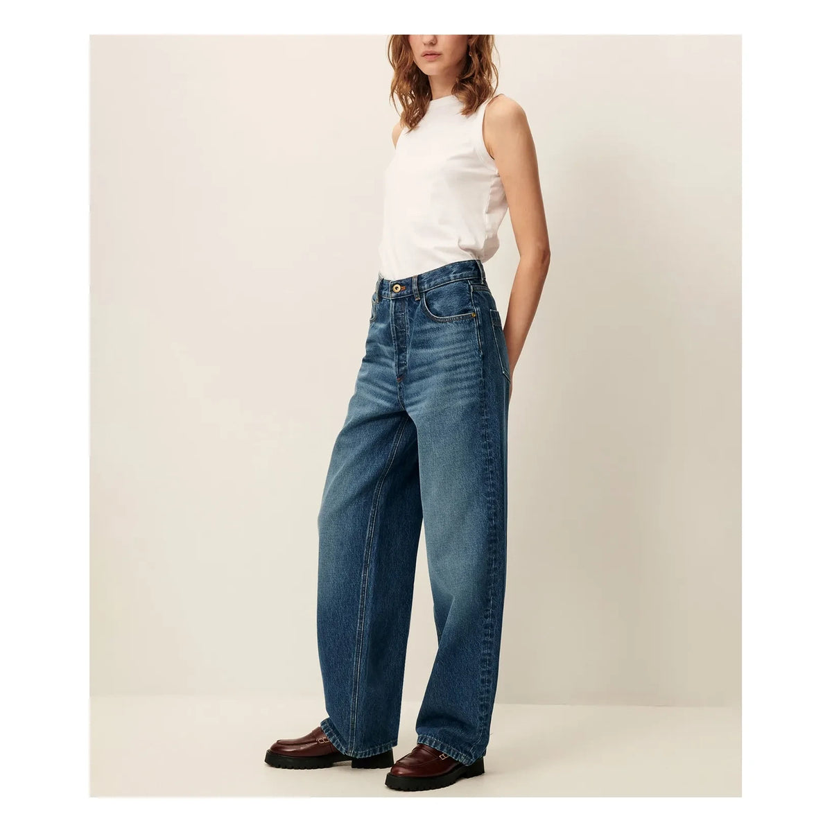 Sessùn - Jeans de Algodón Orgánico Bagur | Azul