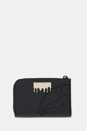 Sprayground - Cartera negra de cuero sintético 910W9046NSZ