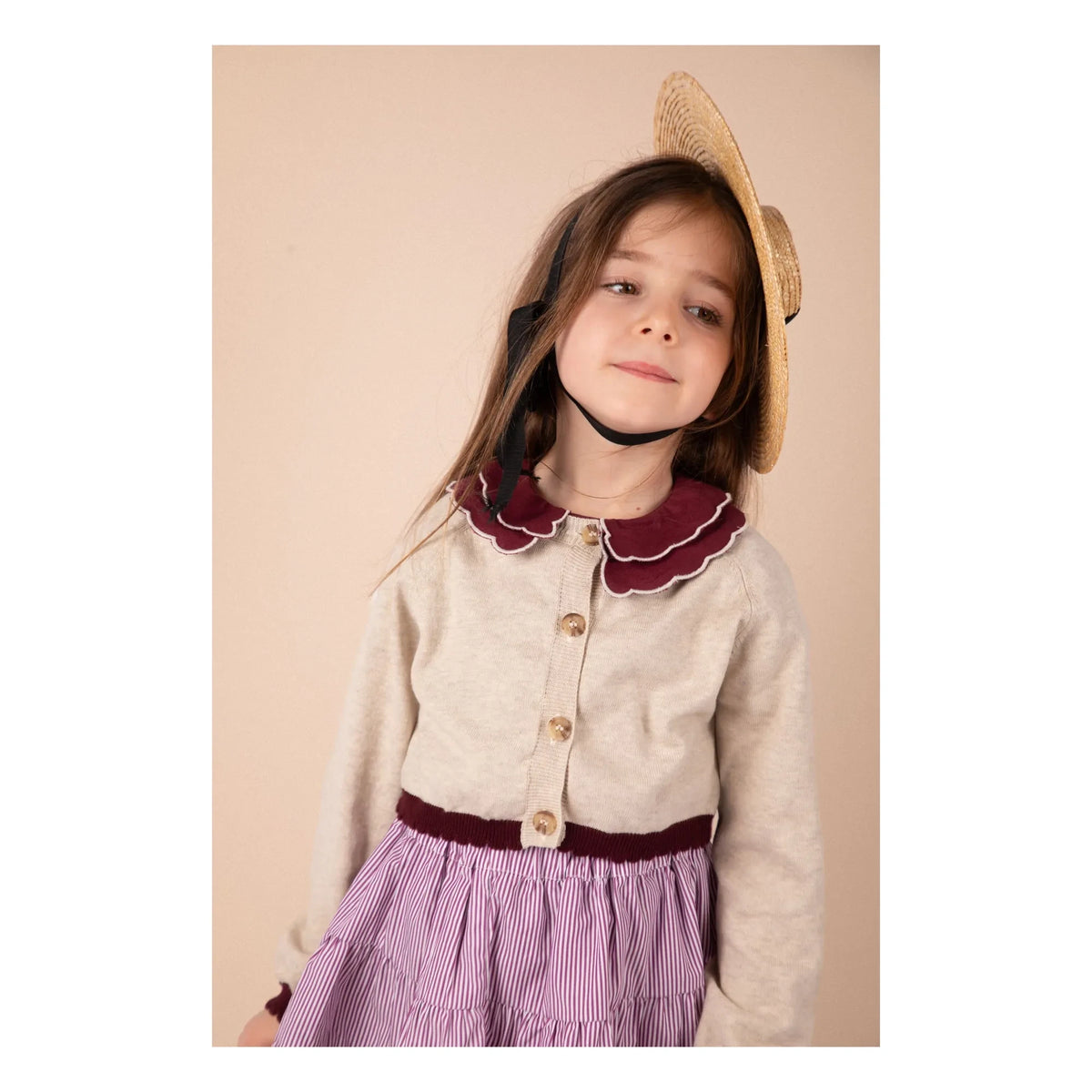 Cárdigan bolero Loir - Chiné | Beige